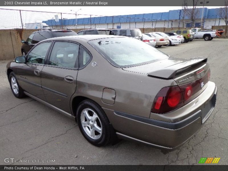 Bronzemist Metallic / Neutral Beige 2003 Chevrolet Impala LS