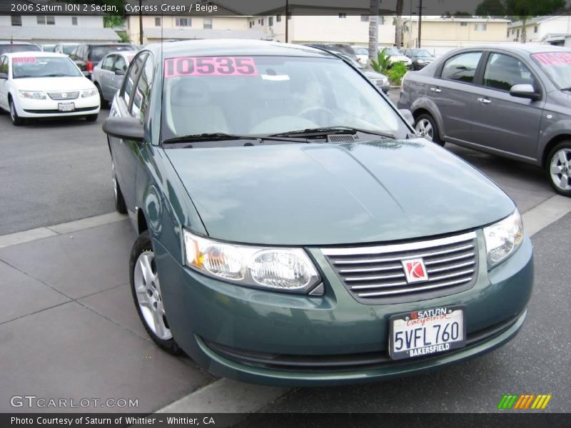 Cypress Green / Beige 2006 Saturn ION 2 Sedan