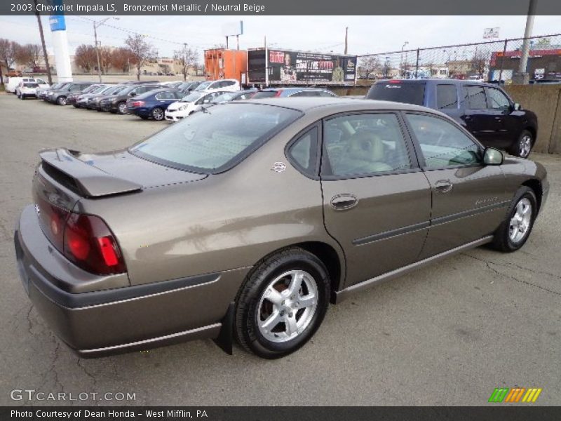 Bronzemist Metallic / Neutral Beige 2003 Chevrolet Impala LS
