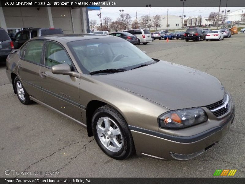 Bronzemist Metallic / Neutral Beige 2003 Chevrolet Impala LS