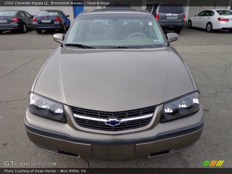 Bronzemist Metallic / Neutral Beige 2003 Chevrolet Impala LS