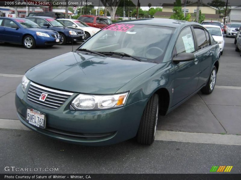 Cypress Green / Beige 2006 Saturn ION 2 Sedan