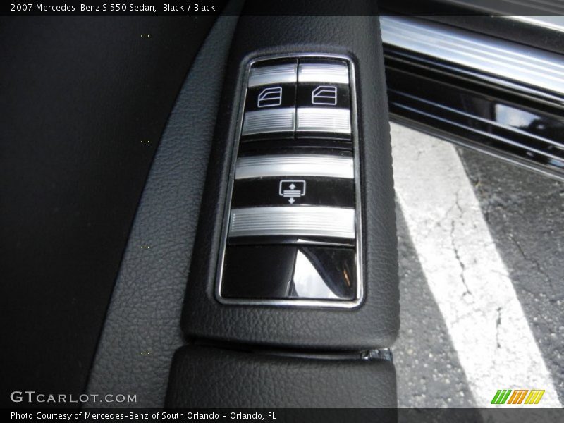 Black / Black 2007 Mercedes-Benz S 550 Sedan