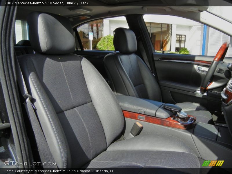 Black / Black 2007 Mercedes-Benz S 550 Sedan