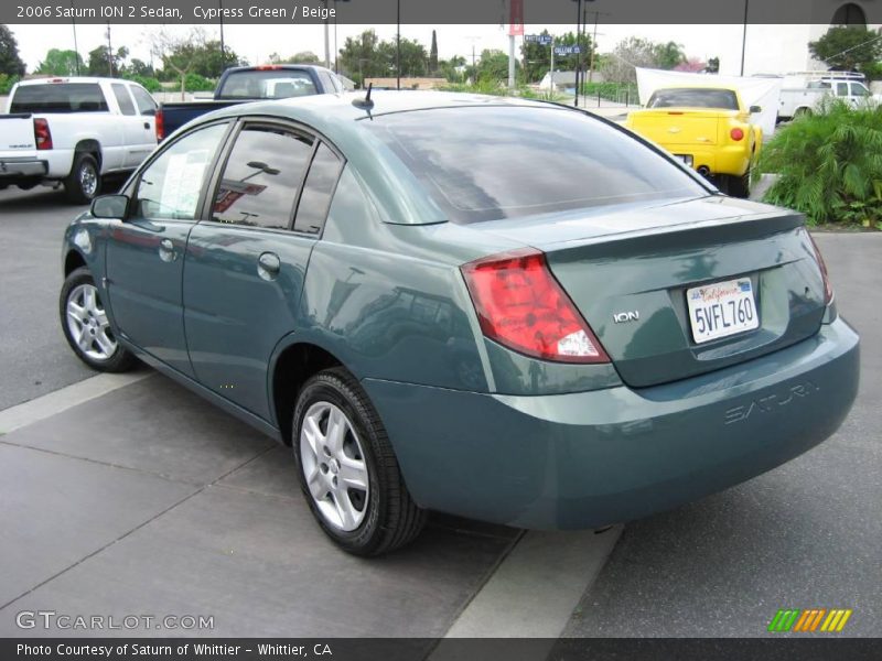 Cypress Green / Beige 2006 Saturn ION 2 Sedan