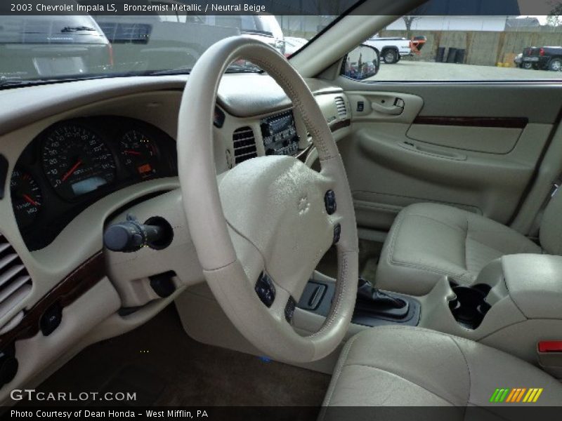 Bronzemist Metallic / Neutral Beige 2003 Chevrolet Impala LS