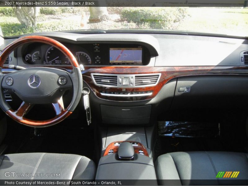 Black / Black 2007 Mercedes-Benz S 550 Sedan