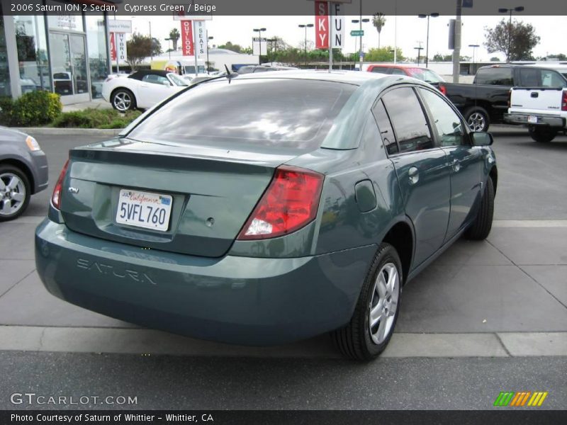 Cypress Green / Beige 2006 Saturn ION 2 Sedan