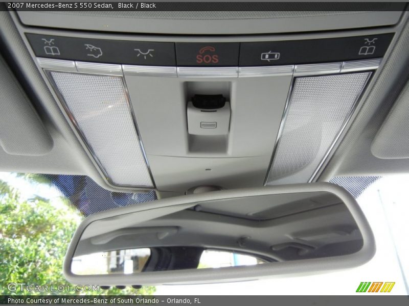 Black / Black 2007 Mercedes-Benz S 550 Sedan