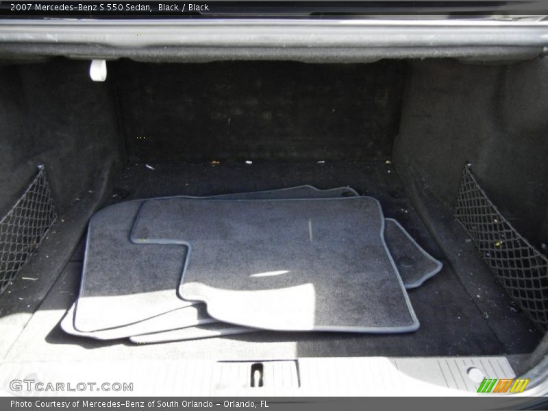 Black / Black 2007 Mercedes-Benz S 550 Sedan