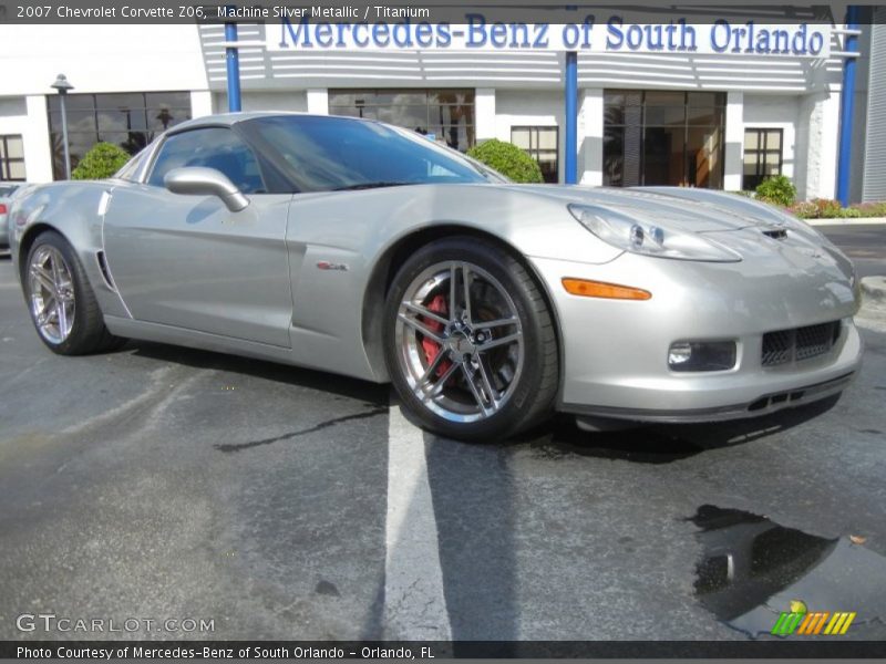Machine Silver Metallic / Titanium 2007 Chevrolet Corvette Z06