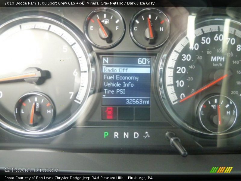 Mineral Gray Metallic / Dark Slate Gray 2010 Dodge Ram 1500 Sport Crew Cab 4x4