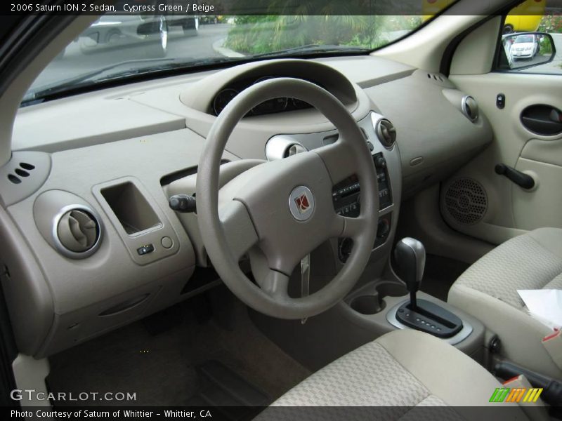 Cypress Green / Beige 2006 Saturn ION 2 Sedan