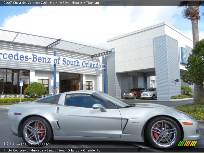 Machine Silver Metallic / Titanium 2007 Chevrolet Corvette Z06