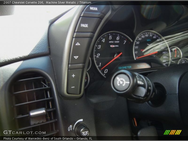 Controls of 2007 Corvette Z06