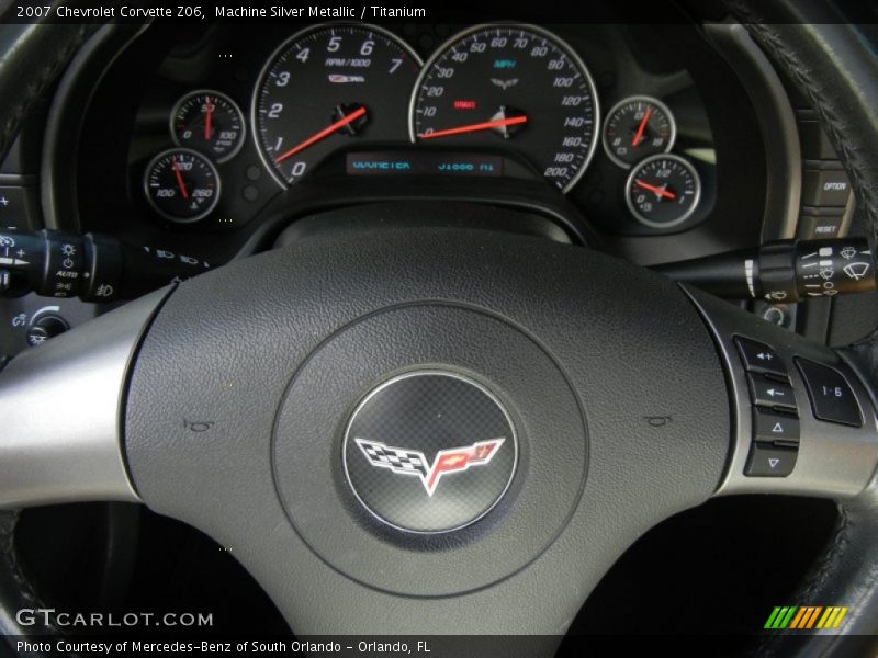 Machine Silver Metallic / Titanium 2007 Chevrolet Corvette Z06