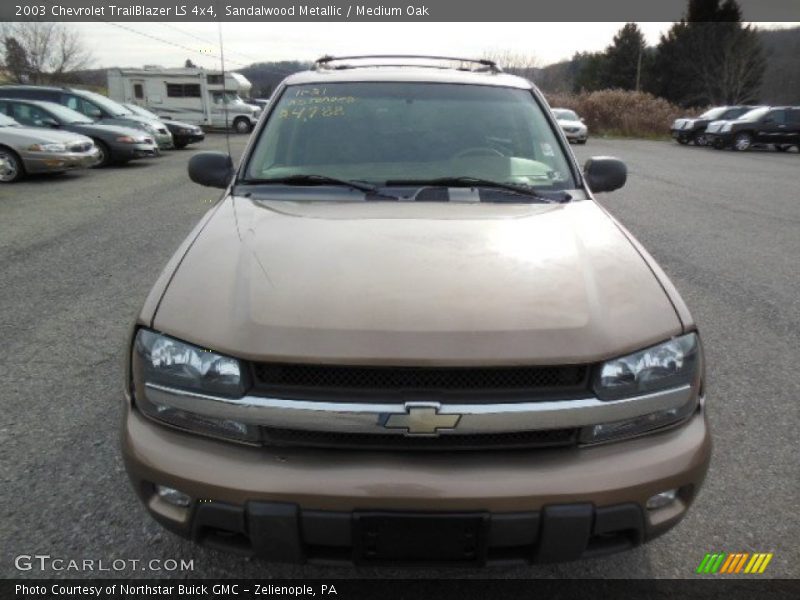 Sandalwood Metallic / Medium Oak 2003 Chevrolet TrailBlazer LS 4x4