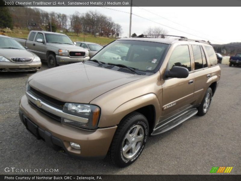 Sandalwood Metallic / Medium Oak 2003 Chevrolet TrailBlazer LS 4x4