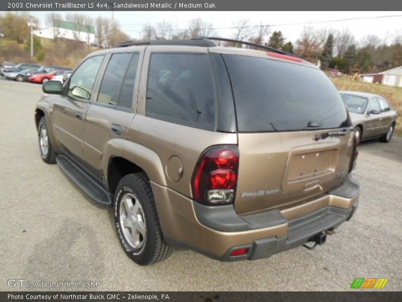 Sandalwood Metallic / Medium Oak 2003 Chevrolet TrailBlazer LS 4x4