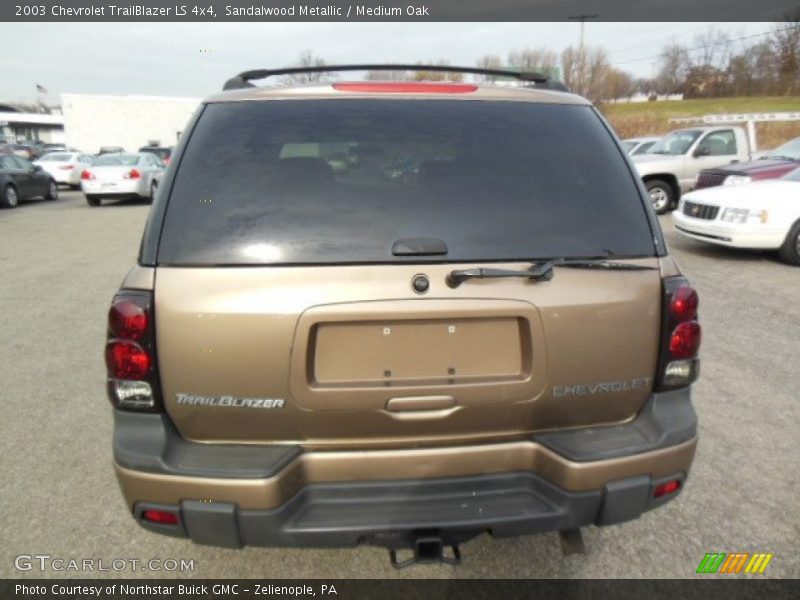 Sandalwood Metallic / Medium Oak 2003 Chevrolet TrailBlazer LS 4x4