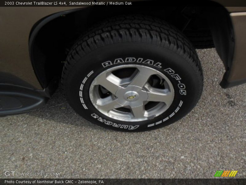 Sandalwood Metallic / Medium Oak 2003 Chevrolet TrailBlazer LS 4x4