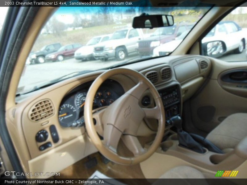 Sandalwood Metallic / Medium Oak 2003 Chevrolet TrailBlazer LS 4x4