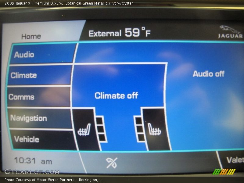 Botanical Green Metallic / Ivory/Oyster 2009 Jaguar XF Premium Luxury