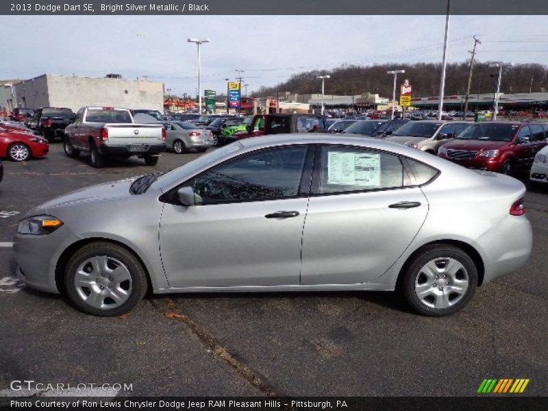 Bright Silver Metallic / Black 2013 Dodge Dart SE