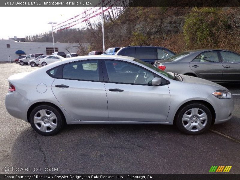 Bright Silver Metallic / Black 2013 Dodge Dart SE