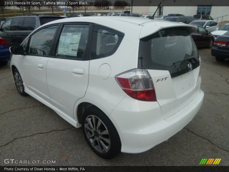 Taffeta White / Sport Black 2013 Honda Fit Sport