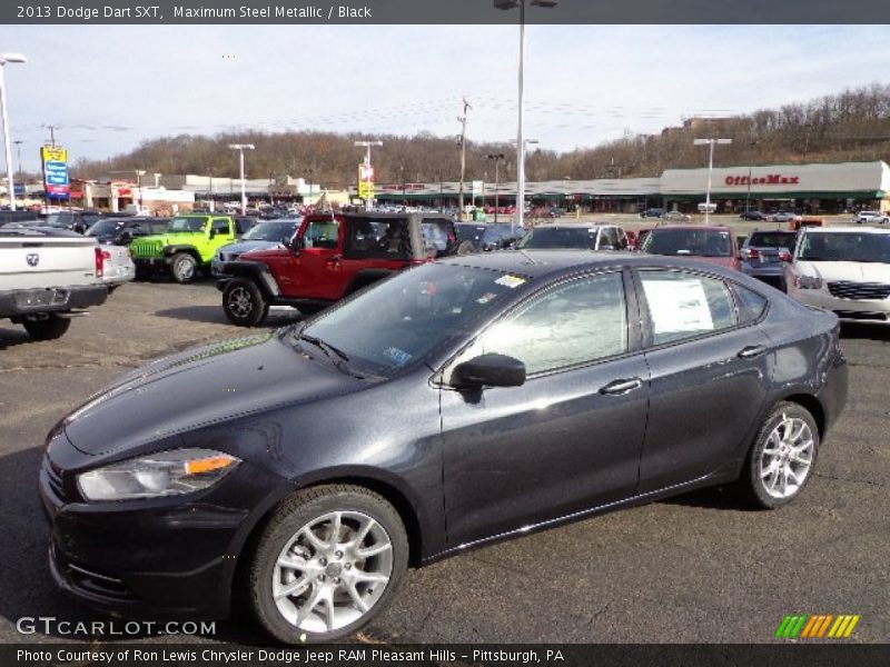 Maximum Steel Metallic / Black 2013 Dodge Dart SXT