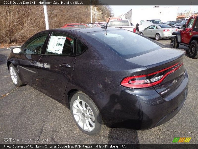 Maximum Steel Metallic / Black 2013 Dodge Dart SXT