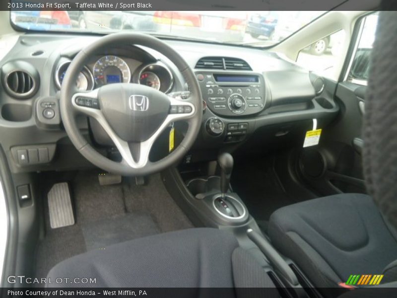 Taffeta White / Sport Black 2013 Honda Fit Sport