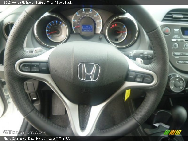 Taffeta White / Sport Black 2013 Honda Fit Sport