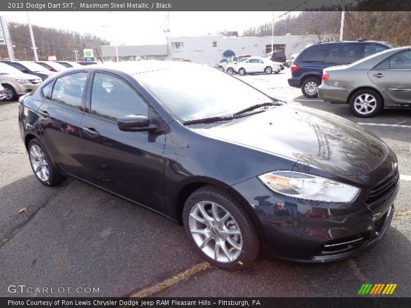 Maximum Steel Metallic / Black 2013 Dodge Dart SXT
