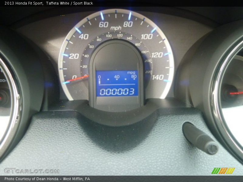 Taffeta White / Sport Black 2013 Honda Fit Sport