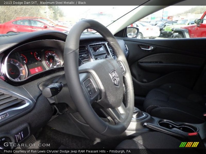 Maximum Steel Metallic / Black 2013 Dodge Dart SXT