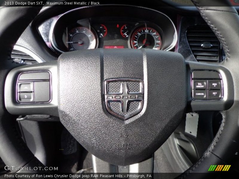 Maximum Steel Metallic / Black 2013 Dodge Dart SXT