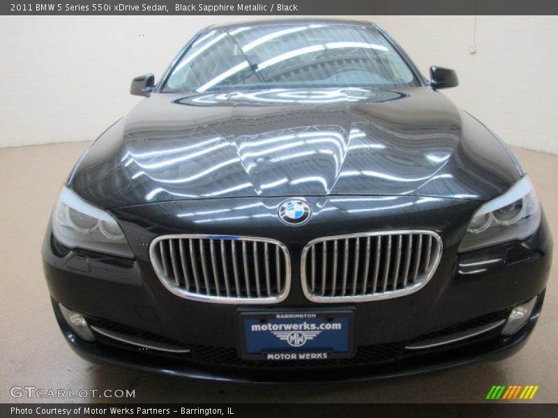Black Sapphire Metallic / Black 2011 BMW 5 Series 550i xDrive Sedan