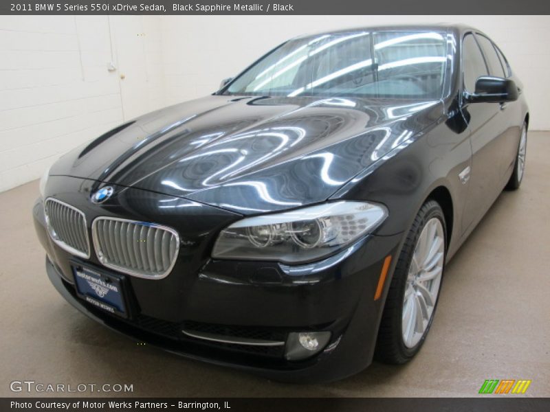 Black Sapphire Metallic / Black 2011 BMW 5 Series 550i xDrive Sedan