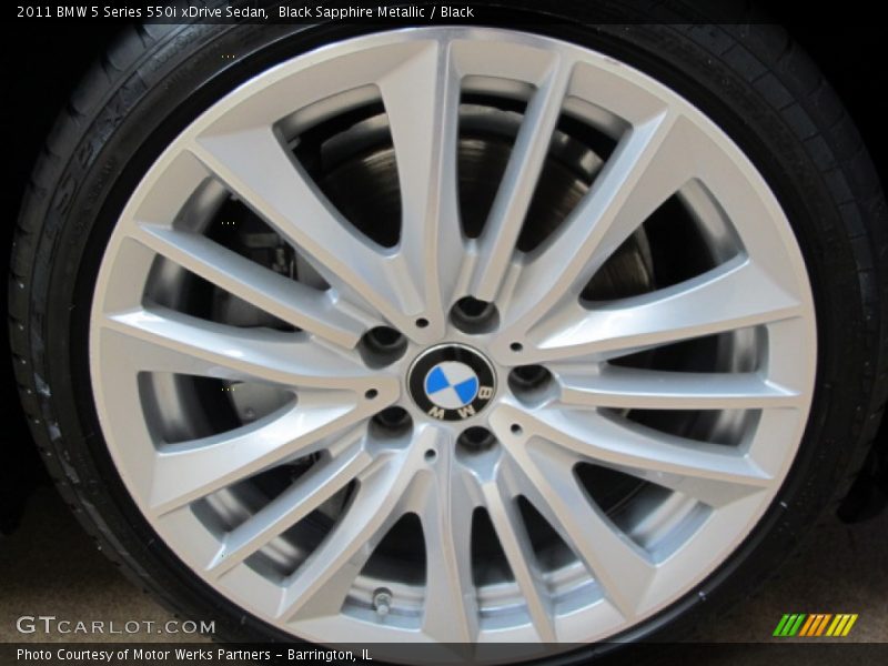 Black Sapphire Metallic / Black 2011 BMW 5 Series 550i xDrive Sedan