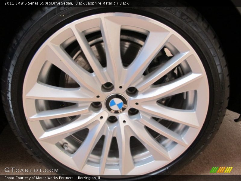 Black Sapphire Metallic / Black 2011 BMW 5 Series 550i xDrive Sedan
