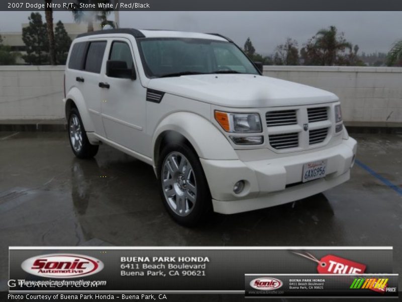 Stone White / Red/Black 2007 Dodge Nitro R/T