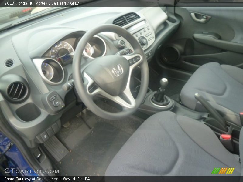 Vortex Blue Pearl / Gray 2013 Honda Fit