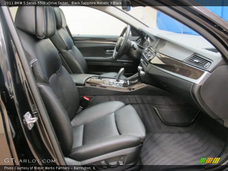 Black Sapphire Metallic / Black 2011 BMW 5 Series 550i xDrive Sedan