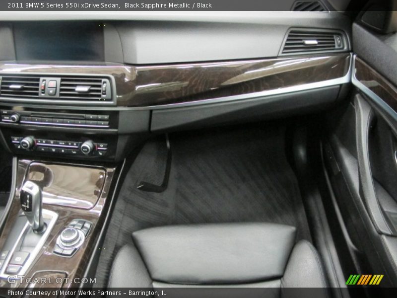 Black Sapphire Metallic / Black 2011 BMW 5 Series 550i xDrive Sedan