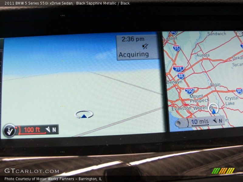 Black Sapphire Metallic / Black 2011 BMW 5 Series 550i xDrive Sedan