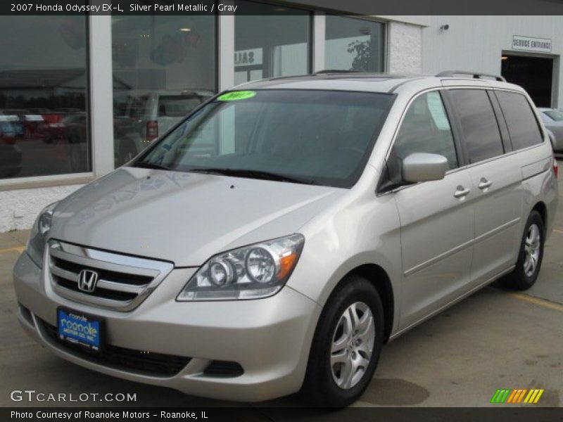 Silver Pearl Metallic / Gray 2007 Honda Odyssey EX-L