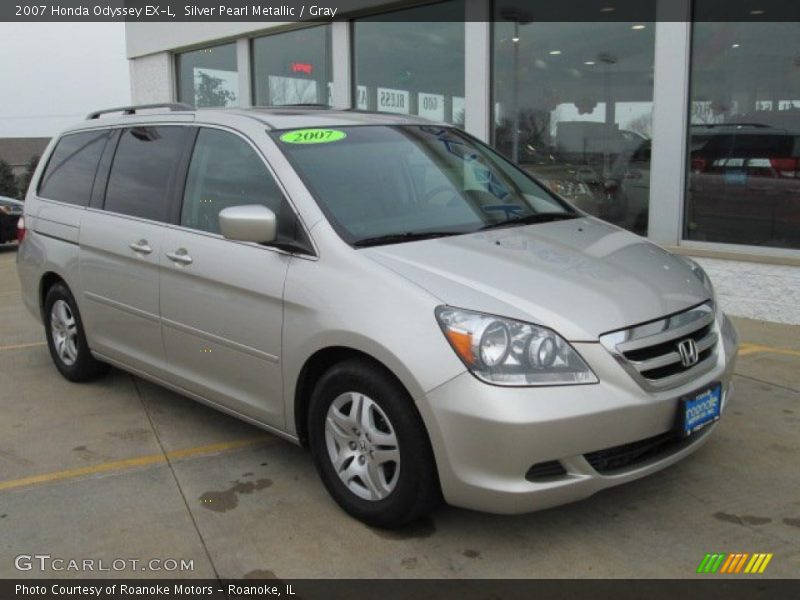 Silver Pearl Metallic / Gray 2007 Honda Odyssey EX-L