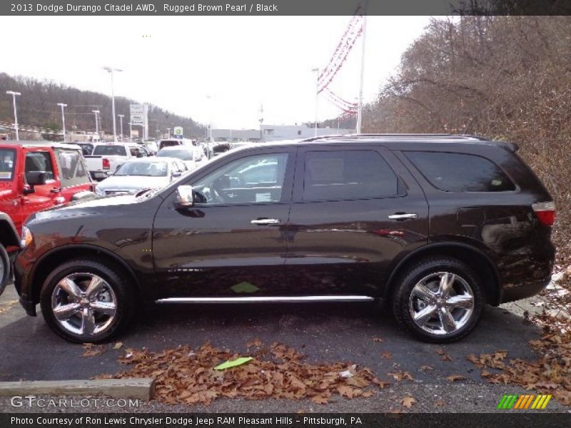Rugged Brown Pearl / Black 2013 Dodge Durango Citadel AWD